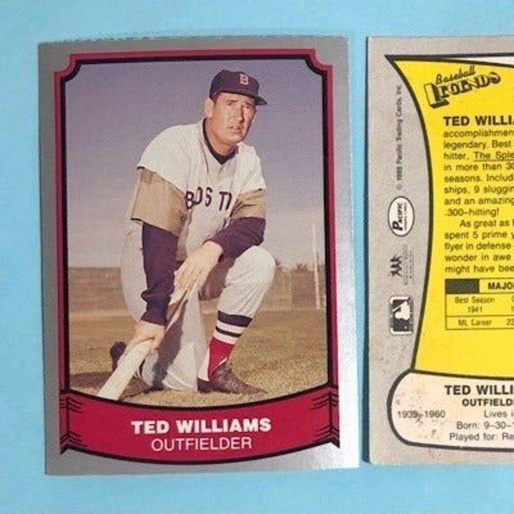1988 Pacific Legends ,Boston Red Sox Great - Ted Williams Card #50